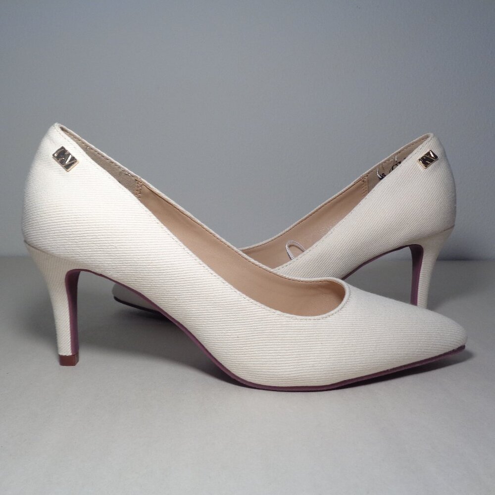 Gloria Vanderbilt Size 8.5 M / MARILYN / Cream / Textile Heels New Women's Shoes